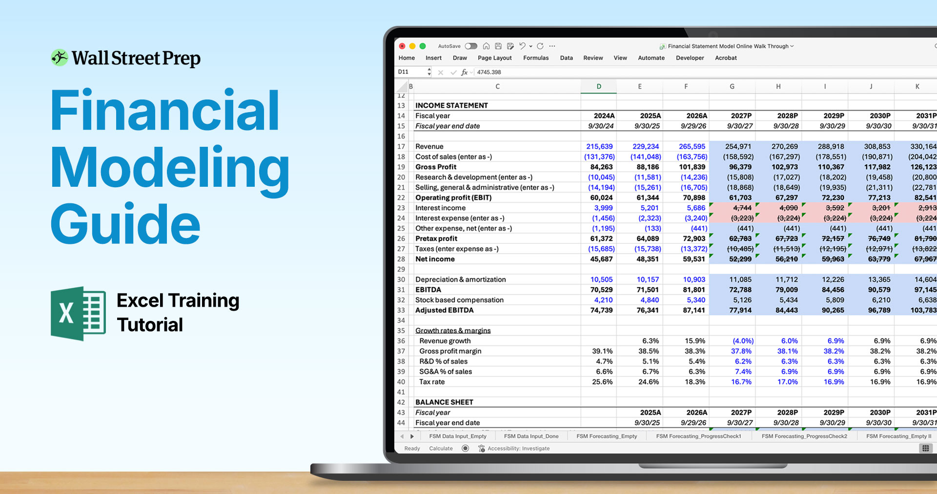 Financial Modeling Guide | Excel Training Tutorial