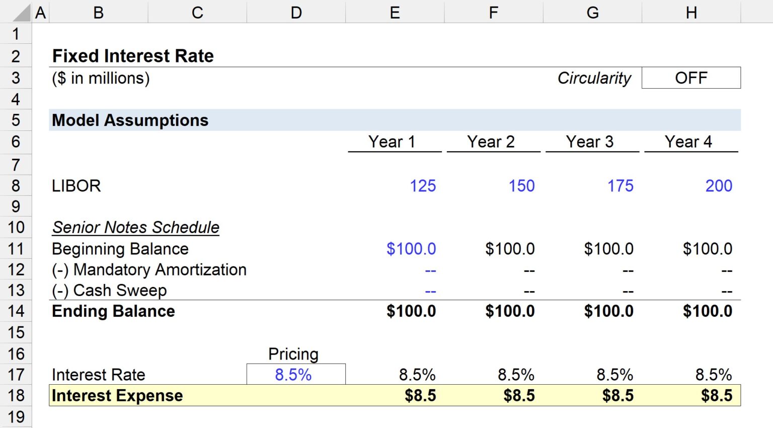 Fixed Interest Rate | Formula + Calculator