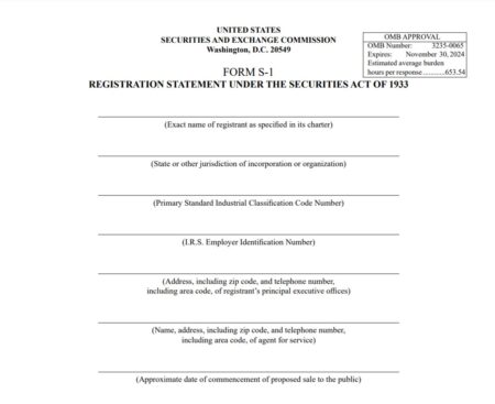 Registration Statement Example Form S-1 | SEC Prospectus Filing + Example