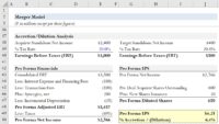 Merger Model | M&A Training Tutorial + Excel Template
