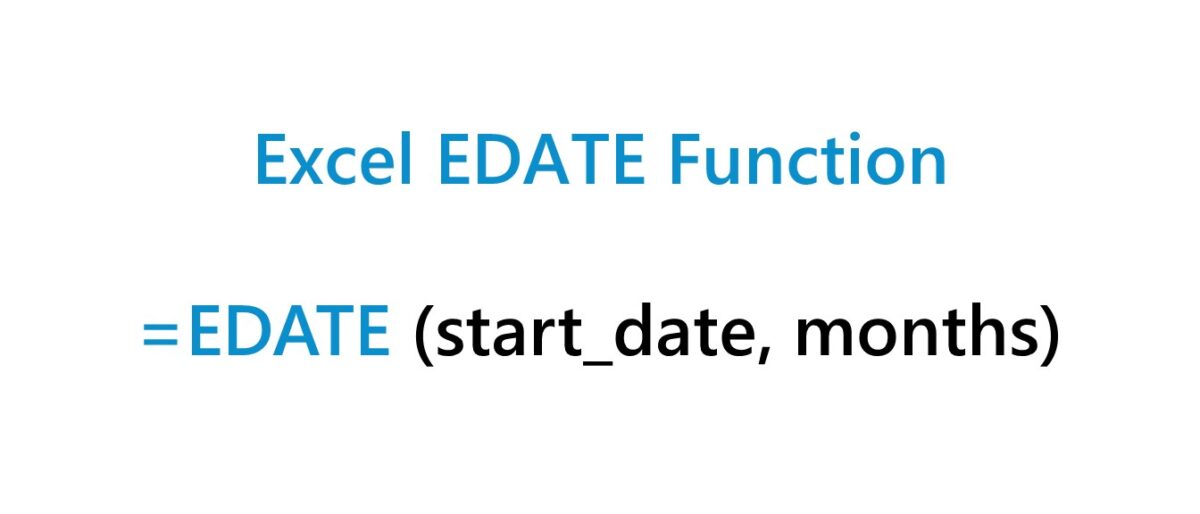 EDATE Function in Excel | Formula + Calculator